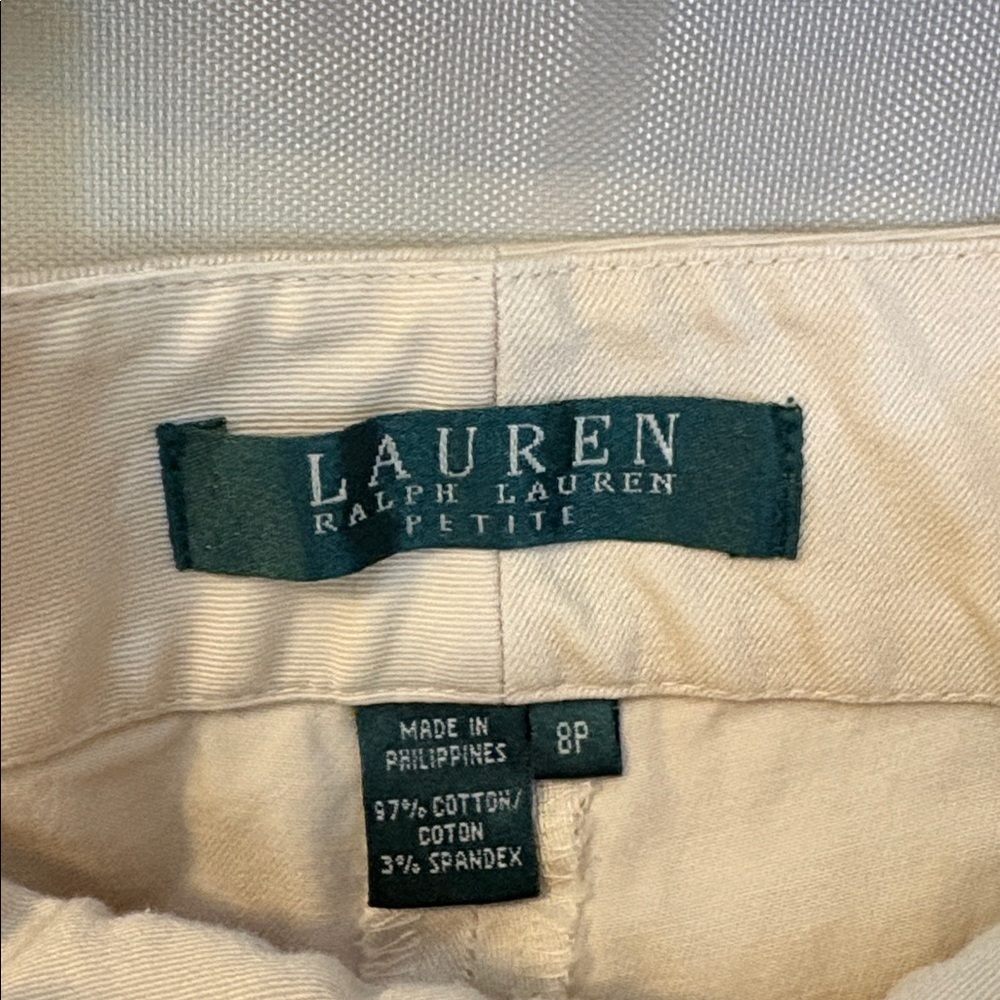 Ralph Lauren Petite Cream Pants - Picture 2 of 5